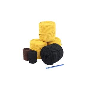 ReTwisst LION Rug Crochet Kit Yellow/Black RG-003 (Recycled Craft Yarns)