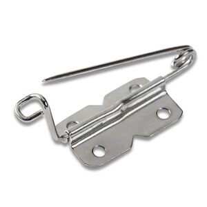 Prym Badge & Brooch Pins With Washers, 27mm, Silver-Coloured, 4 Items