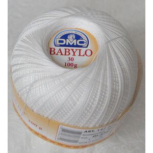 DMC Babylo Size 30, BLANC Crochet Cotton, 100g Ball