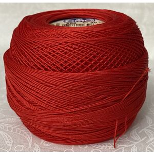 DMC Cebelia 30, #666 Bright Red, Combed Cotton Crochet Thread 50g