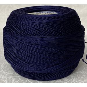 DMC Cebelia 30, #823 Dark Navy Blue, Combed Cotton Crochet Thread 50g