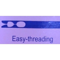 Premium Gold Eye Self Threading Needles Sizes 4-8 Assorted, Pack of 6 Needles