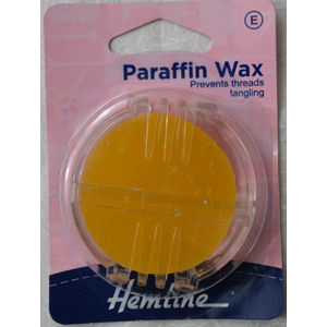 Hemline Parafin Wax For waxing Threads, Yarns Etc, Quilting, Sewing, Craftwork