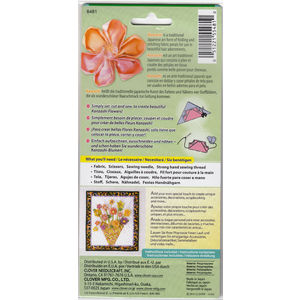 Clover Kanzashi Flower Maker, Round Petal, Large Size 75mm, Make Flowers Quick & Easy