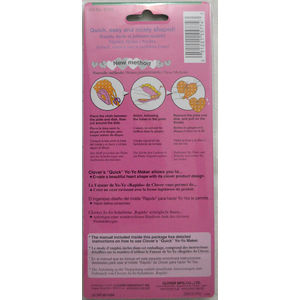 Clover Yo-Yo Maker, Create Beautiful Heart Shape Gathers, #8704, Small 25 x 30mm
