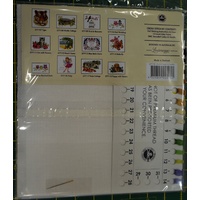 DMC Puppies With Flowers Cross Stitch Kit, 25 x 18cm, 14ct Aida, #577118