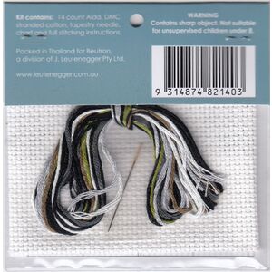 Beutron PANDA Mini Cross Stitch Kit, 7 x 7cm, 578104