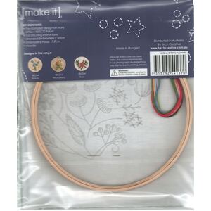 Make It SPRING FLOWERS Traced Linen Cross Stitch Kit - 585244