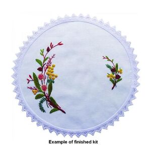 Beutron HAKEA 30cm Round Traycloth Dioly Embroidery Kit #587106