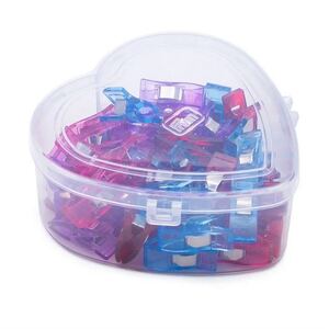 Prym Love 2.6cm Fabric Clips, Heart Box, 40 Clips