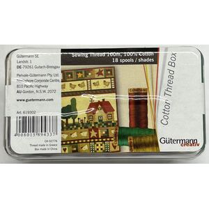 Gutermann Multipack 100% Cotton Thread, 18 x 100m Spools In Plastic Holder