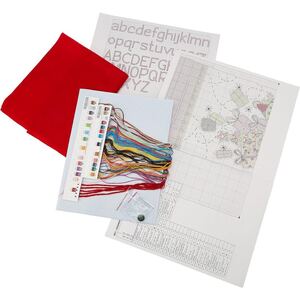 SANTA'S SIDECAR Christmas Stocking Counted Cross Stitch Kit, 40.6cm Long, 70-08867