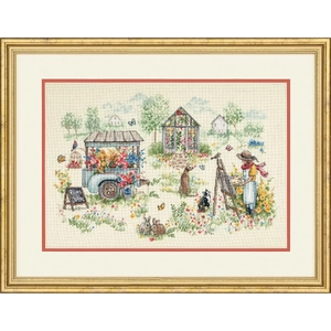 Dimensions BLISSFUL MOMENTS Counted Cross Stitch Kit 40.6cm x 27.9cm, 70-35445 GC