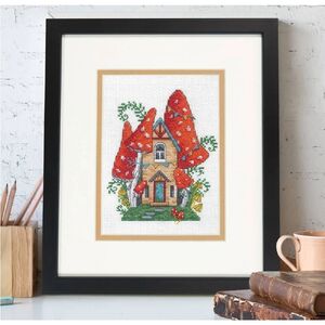 FOREST HOUSE Counted Cross Stitch Kit 5" x 7" (12.7cm x 17.7cm)