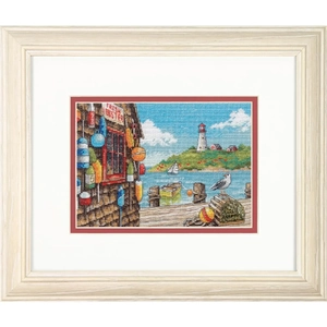 Dimensions DOCKSIDE Counted Cross Stitch Kit 17.7cm x 12.7cm, 70-65230 GCP