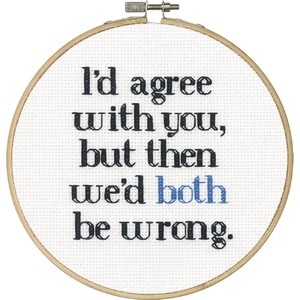 Dimensions BOTH WRONG Counted Cross Stitch Kit, Say It, 70-746998