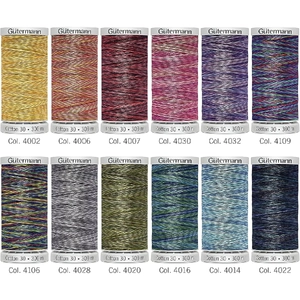 Gutermann Cotton No.30 (300m) Variegated Sewing Thread Set 2