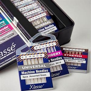 Klasse 10 x Packs Needles, Storage Tin, Most Popular Machine Needles