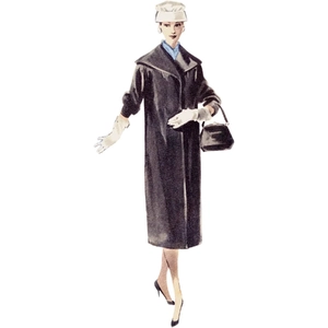 1950s Misses' Coats Sizes 6-14, Butterick Sewing Pattern 6957h5