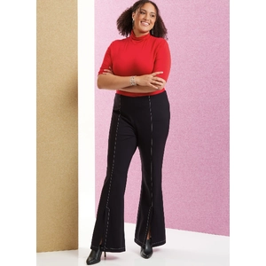 Womens Pants Sizes 20W-28W, Butterick Sewing Pattern 6964w2