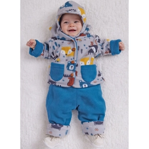 Infants' Jacket, Overalls, Pants, Hats and Mittens, Butterick Sewing Pattern 6969A