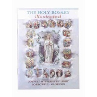 The Holy Rosary Illustrated, 24 Pages, 103 x 150mm, Softcover, Made In Italy