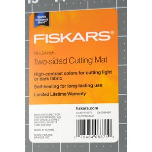 Fiskars Two-Sided Cutting Mat, 18 x 24", Self Healing