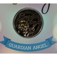 Guardian Angel Card & Lucky Coin, 115 x 170mm, Luck Coin 35mm, A Beautiful Gift