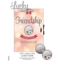 Friendship, Dearest Friend, Card & Lucky Coin, 115 x 170mm, Luck Coin 35mm, A Beautiful Gift