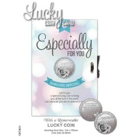 Especially For You, Card & Lucky Coin, 115 x 170mm, Luck Coin 35mm, A Beautiful Gift