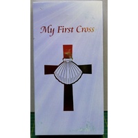 My First Cross, Praying Girl On Metal Cross, Gift Boxed by Malco