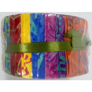 Batik Australia FLORAL CANDY Colour Wheel Jelly Roll, 40 x 2 1/2" Strips