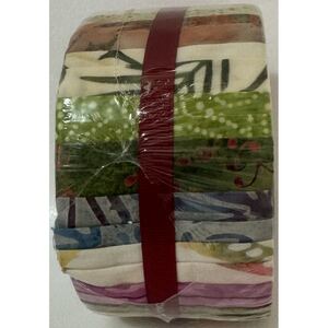 Batik Australia NATIVE GEMS Colour Wheel Roll, 40 x 2 1/2" Strips