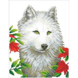 Diamond Dotz WHITE WOLF DD7.007, 5D Diamond Painting Art Kit