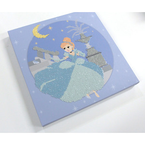 Diamond Dotz DOTZBOX CINDERELLA MIDNIGHT DDB.011, 5D Diamond Painting Kit
