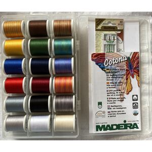 Madeira Cotona 50 Quilt Box Art No.8036, 18 x 1000m Cotona Spools