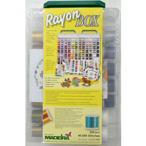 Madeira Incredible Threadable Box Rayon 40 Machine Embroidery, 200m x 80 Spools