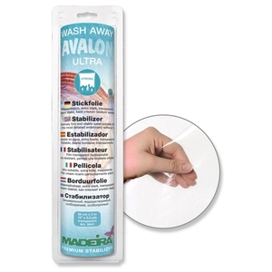 Madeira Avalon Ultra Wash Away Embroidery Stabilizer 30cm x 3m Roll, Extremely Firm