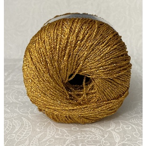 Madeira Metallised Nora Knitting & Crochet Yarn, 100m Colour 320 Dark Gold