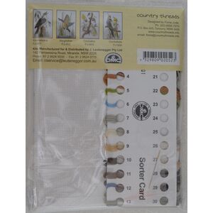 Country Threads Laughing Kookaburra Cross Stitch Kit 16 x 24cm 16ct Aida #FJ-001