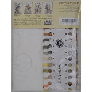 Country Threads Cockatiels Cross Stitch Kit, 16 x 24cm, 16ct Aida, #FJ-004