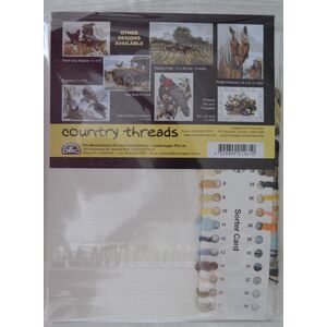Country Threads Kookaburra Line-Up Cross Stitch Kit 20 x 44cm 14ct Aida #FJ-1012