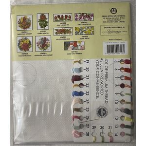 DMC Australian Bush Bouquet Cross Stitch Kit 24 x 25cm 16ct Aida, Helene Wild HW003