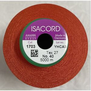ISACORD 40 #1703 POPPY, 5000m Universal Machine Embroidery Thread