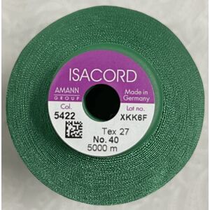ISACORD 40 #5422 SWISS IVY GREEN, 5000m Universal Machine Embroidery Thread