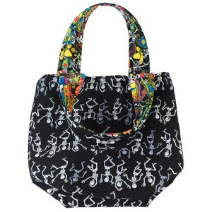 Reversible Treat Bag KIT - Funny Bones, Pattern, Fabric, Batting