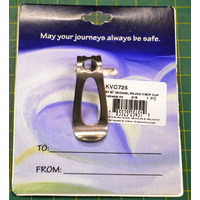 ST MICHAEL Visor Clip, Enameled Metal, 44mm Diameter, Gift Card 100 x 75mm