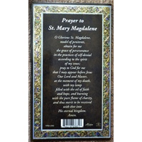 Saint MARY MAGDALEN Medal, 16mm Diameter, 60cm Stainless Steel Chain & Biography