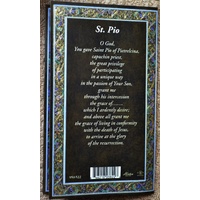 Pewter Saint PIO Medal, 16mm Diameter, 60cm Stainless Steel Chain & Biography