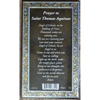 Pewter Saint Thomas Medal Pendant, 15 x 24mm Oval, Stainless Steel Chain & Biography